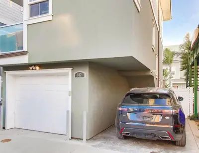 a car parked in the garage of a house at Bay View in San Diego