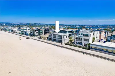 an aerial view of a city with buildings at Surf Style 3 in San Diego