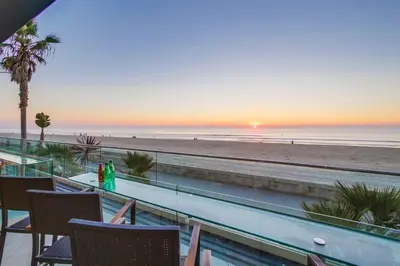 a view of the beach from the balcony of a resort at Residence Club 3 in San Diego
