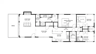 a floor plan of a house at Stunning BayVIEW Home with Epic Waterfront Views! in Newport Beach