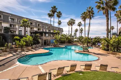an image of a swimming pool at a resort at Oceanside Beach Condos in Oceanside