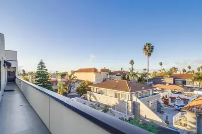 a balcony with a view of a city at Park Blvd 302 - Newly Built - Spa - Central in San Diego