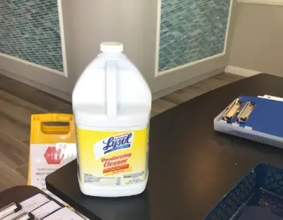 a bottle of milk sitting on top of a table at Sand Pebbles Resort - 1 Bedroom Condo in Great Location Right by the Beaches and Attractions in Solana Beach