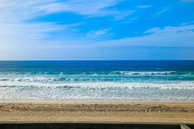 a view of the ocean from the beach at Stunning Ocean Views - Recently Renovated Home & Warm Sunsets in San Diego