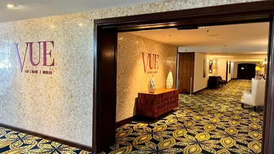 a lobby of a hotel with a hotel room at La Costa Luxury Condo - Fully Remodeled in Encinitas