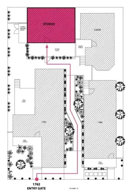 a plan of a city centre at Quaint Studio for 2 in the Heart of Little Italy in San Diego