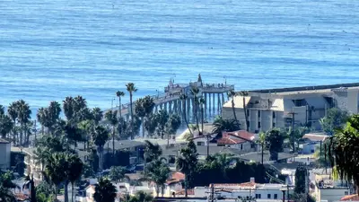 a view of a city and the ocean at Ocean Views Beach House - 40 PCT Off Monthly in San Clemente