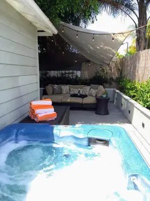 a jacuzziificialificialificialificialificialificialificialificialificialificialificial at Charming Mid-Century Craftsman, Hot Tub with Serene Yard in San Diego