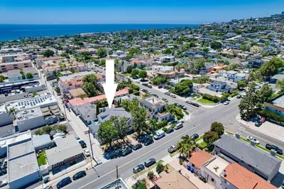 an aerial view of a city with the ocean at Local Gem 1 in San Diego