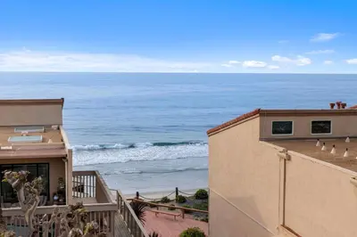 a view of the ocean from the balcony of a building at Paradise Found! - SBTC336 in Solana Beach