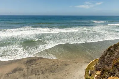 an aerial view of a beach with the ocean at Slow M'ocean - DMBC853A in Solana Beach