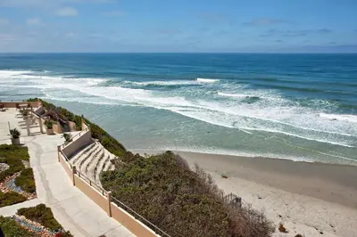 a view of a beach and the ocean at Slow M'ocean - DMBC853A in Solana Beach
