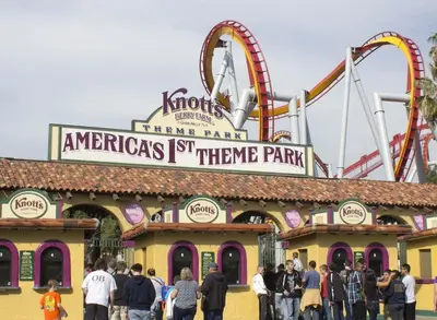 a group of people standing in front of a theme park at 3690 Carlsbad Boulevard - Unit A in Carlsbad