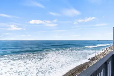 a view of the ocean from a pier at 1317 S Pacific - Entire Home in Oceanside