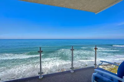 a view of the ocean from a room at 1409 S Pacific Street 5BR in Oceanside