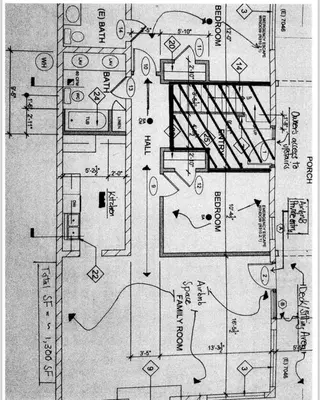 a drawing of a diagram of a building at Oceanview Suite Hilltop in San Diego