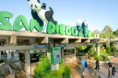 people walking in front of a santa claus supermarket at Studio w Private Entrance Convenient and Cozy in San Diego