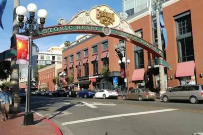 a street sign for a store on a city street at Studio w Private Entrance Convenient and Cozy in San Diego