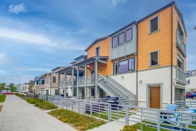 a row of houses on a street at Bayside Cove 10 in San Diego