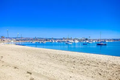 a view of a marina with boats in the water at Bayside Cove 10 in San Diego