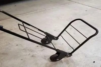 a luggage cart sitting on top of a sidewalk at #Marbella Lane - Bayfront Bliss Sunset Views & Pool in San Diego