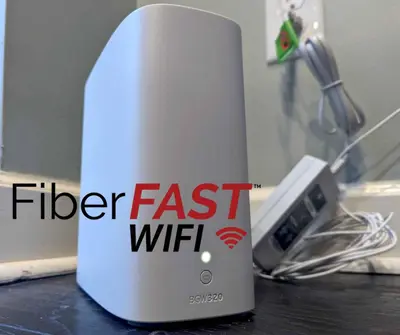 a feather fast wifi router sitting on a table at Entire Private Home with 4 Bedrooms 3 Bathrooms, King Bed, Gated Yard, Parking, Ranch, Available Now in San Diego