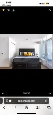 a picture of a bedroom with a bed in a room at Janna hospitality in San Diego