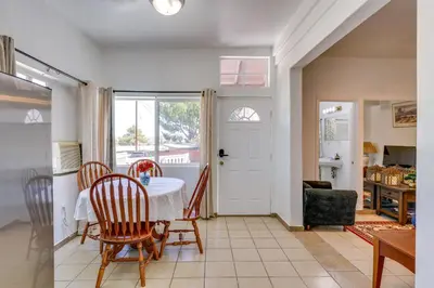 a dining room with a table and chairs at Lake Elsinore Apt 4 Mi to Water Pets Welcome! in Lake Elsinore