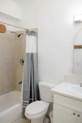 a bathroom with a toilet and a sink at Mira Mesa Private Suite with Private Bath & Entry #2 in San Diego