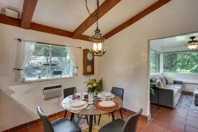 a dining room with a table and chairs at Creative SoCal Escape! Trabuco Canyon Casita