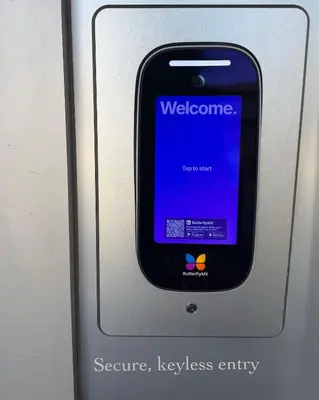 a cell phone with a webpage on the screen at Luxury Designer Hillcrest Apartment with Pool & Gym in San Diego