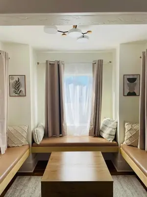 a room with two beds and a window at The North Park Stay in San Diego in San Diego