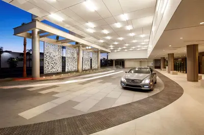 a car parked inside of a building at Homewood Suites by Hilton San Diego Downtown/Bayside in San Diego