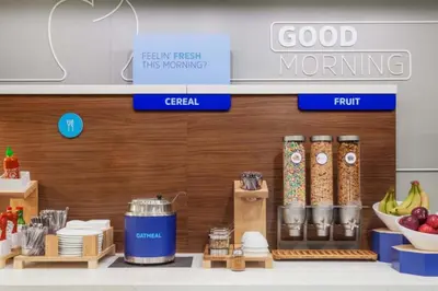 a grocery store with food items on a counter at Holiday Inn Express Newport Beach by IHG in Newport Beach