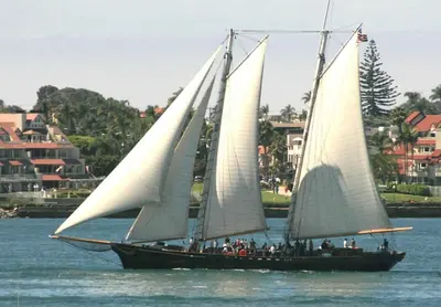 a group of people on a sail boat in the water at Marriott Marquis San Diego Marina in San Diego