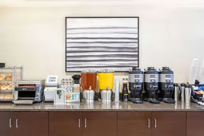 a kitchen counter with a bunch of appliances on it at Sonesta ES Suites Carmel Mountain - San Diego in San Diego