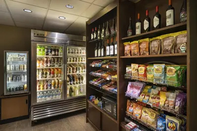 a store filled with lots of bottles of wine at San Diego Marriott La Jolla in San Diego