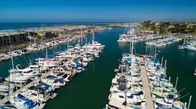 a bunch of boats docked in a harbor at Kaza Kokos in Oceanside