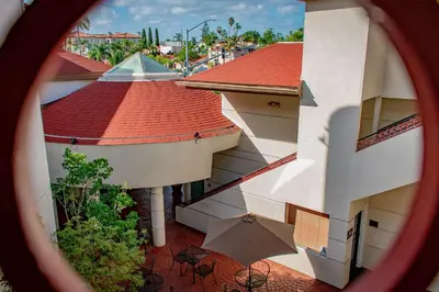 an aerial view of a building with a red roof at Best Western Plus Suites Hotel Coronado Island in San Diego