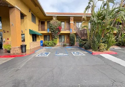 a parking lot in front of a hotel at Quality Inn Hemet - San Jacinto in Hemet