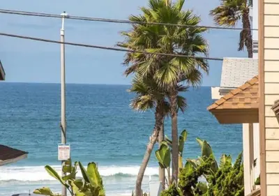 a view of the ocean from a house at MB Jamaica FLAT - Steps 2 Mission Beach in San Diego