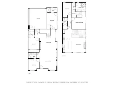 a floor plan of the second floor of a house at 501 E Bay Ave in Newport Beach